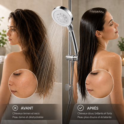 Pommeau de douche filtrant – Peau & Cheveux